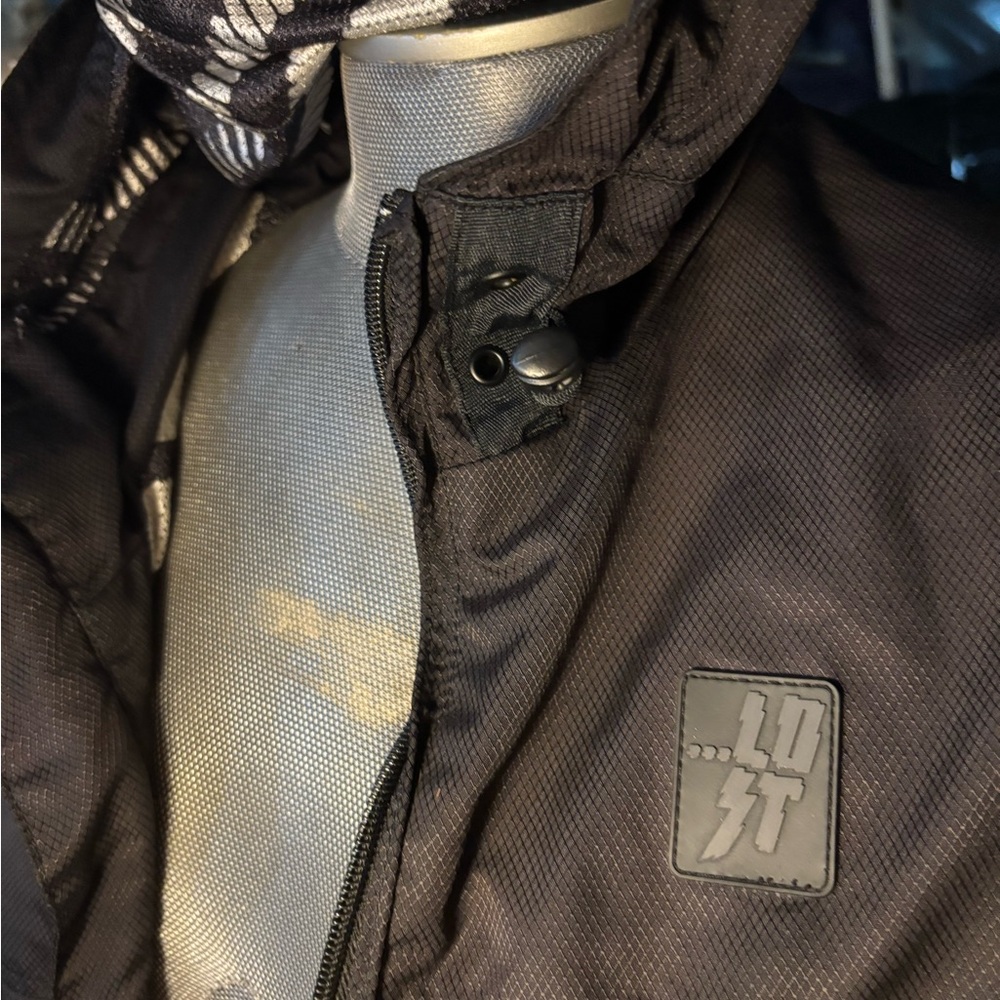 Lost Black Utility Jacket with Minimalist Design